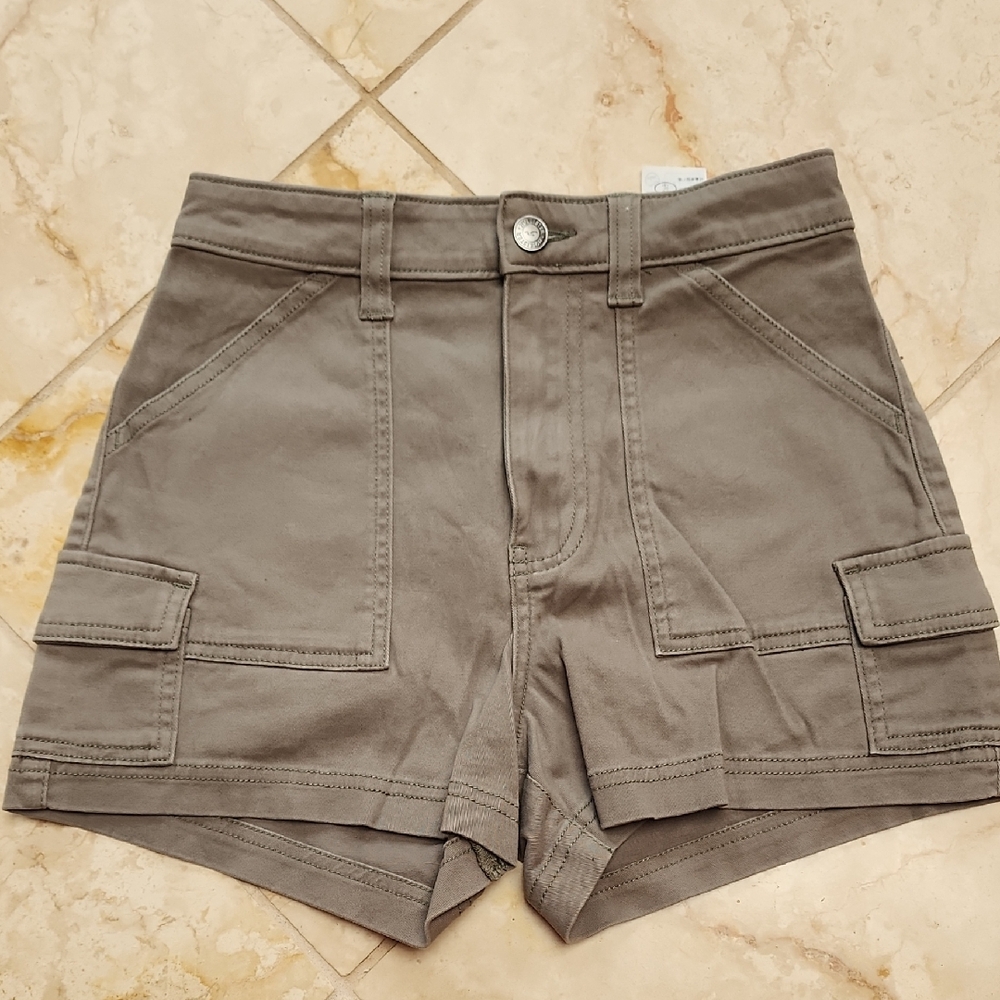 Hollister Army Green Cargo Shorts